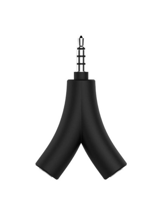DuoDio | Audio Splitter - 3.5 mm 1 male input to 2 female output audio splitter plug